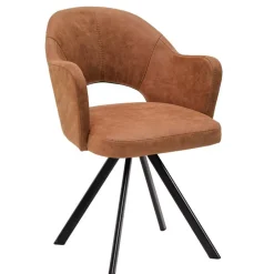 Wohnen Esszimmer-Drehsessel in Cognac Braun - Sucrela
