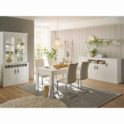 Wohnen Esszimmereinrichtung in weißer Holzoptik Pinie - Liancos (dreiteilig)