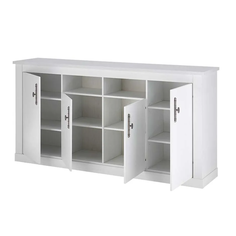 Wohnen Esszimmereinrichtung in weißer Holzoptik Pinie - Liancos (dreiteilig)