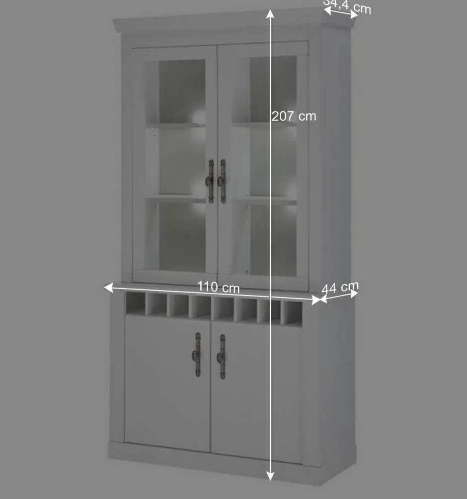 Wohnen Esszimmereinrichtung in weißer Holzoptik Pinie - Liancos (dreiteilig)