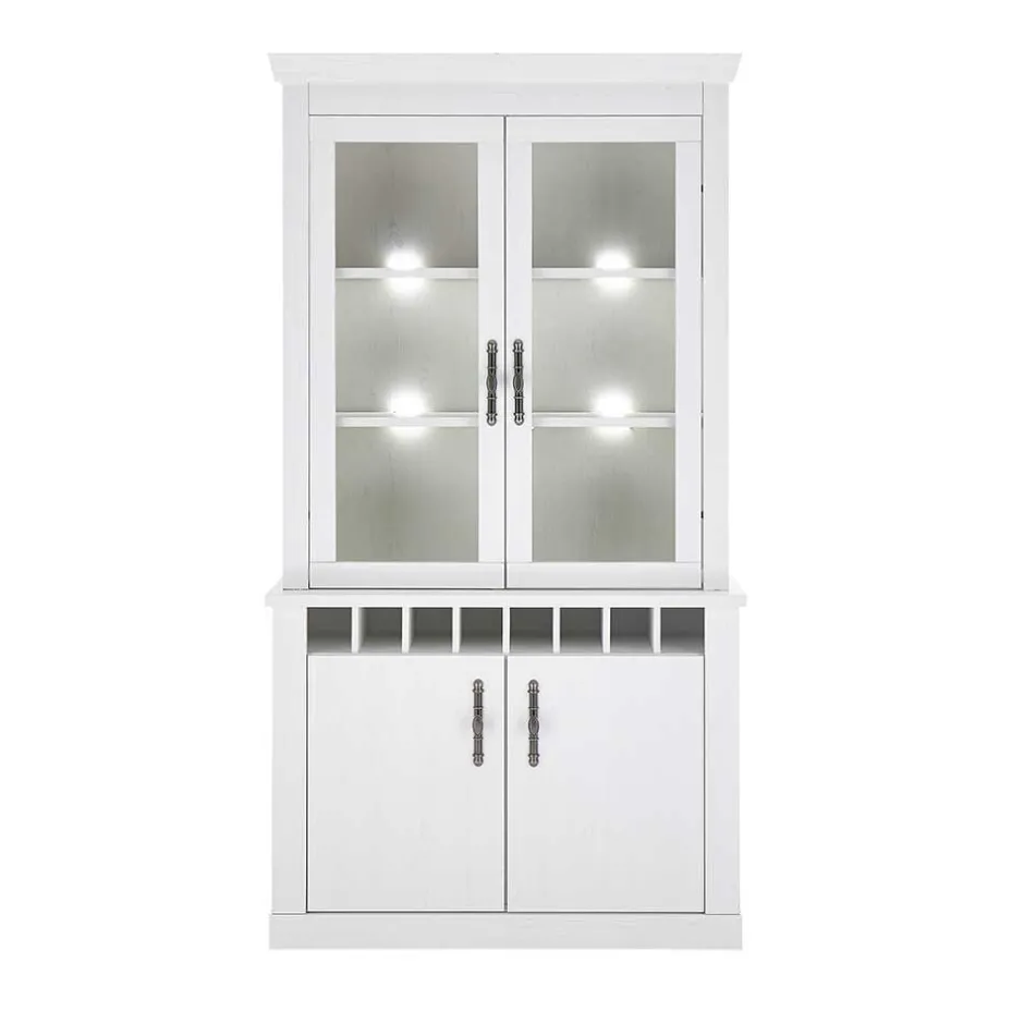 Wohnen Esszimmereinrichtung in weißer Holzoptik Pinie - Liancos (dreiteilig)