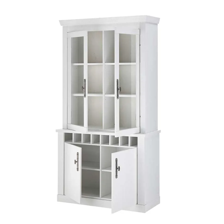 Wohnen Esszimmereinrichtung in weißer Holzoptik Pinie - Liancos (dreiteilig)