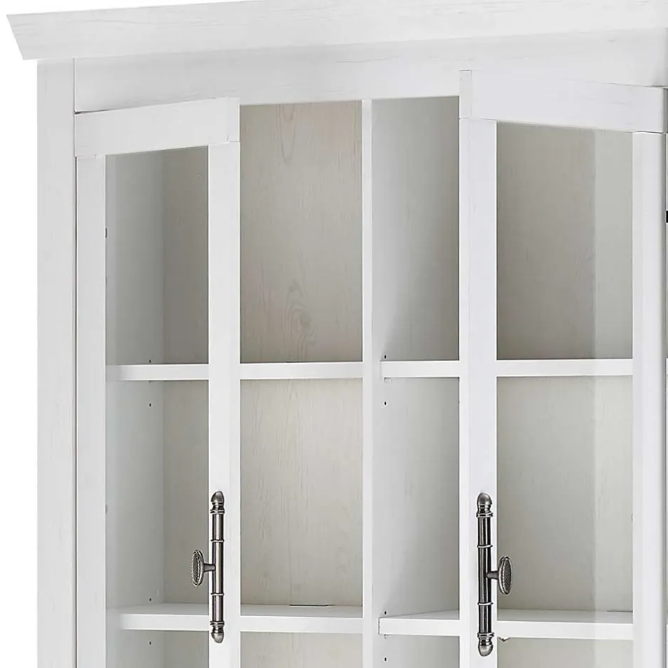 Wohnen Esszimmereinrichtung in weißer Holzoptik Pinie - Liancos (dreiteilig)