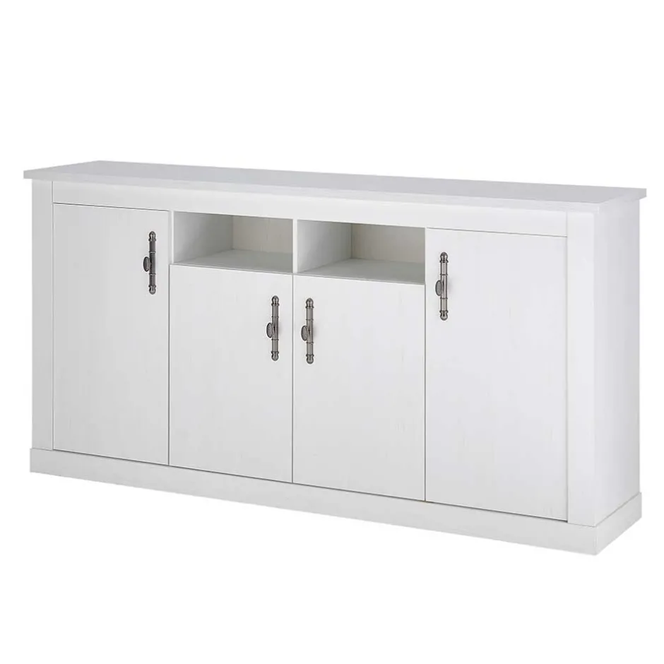 Wohnen Esszimmereinrichtung in weißer Holzoptik Pinie - Liancos (dreiteilig)