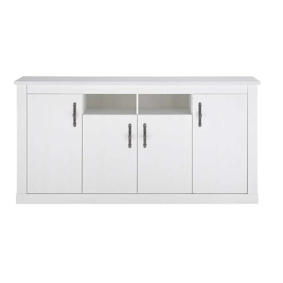 Wohnen Esszimmereinrichtung in weißer Holzoptik Pinie - Liancos (dreiteilig)