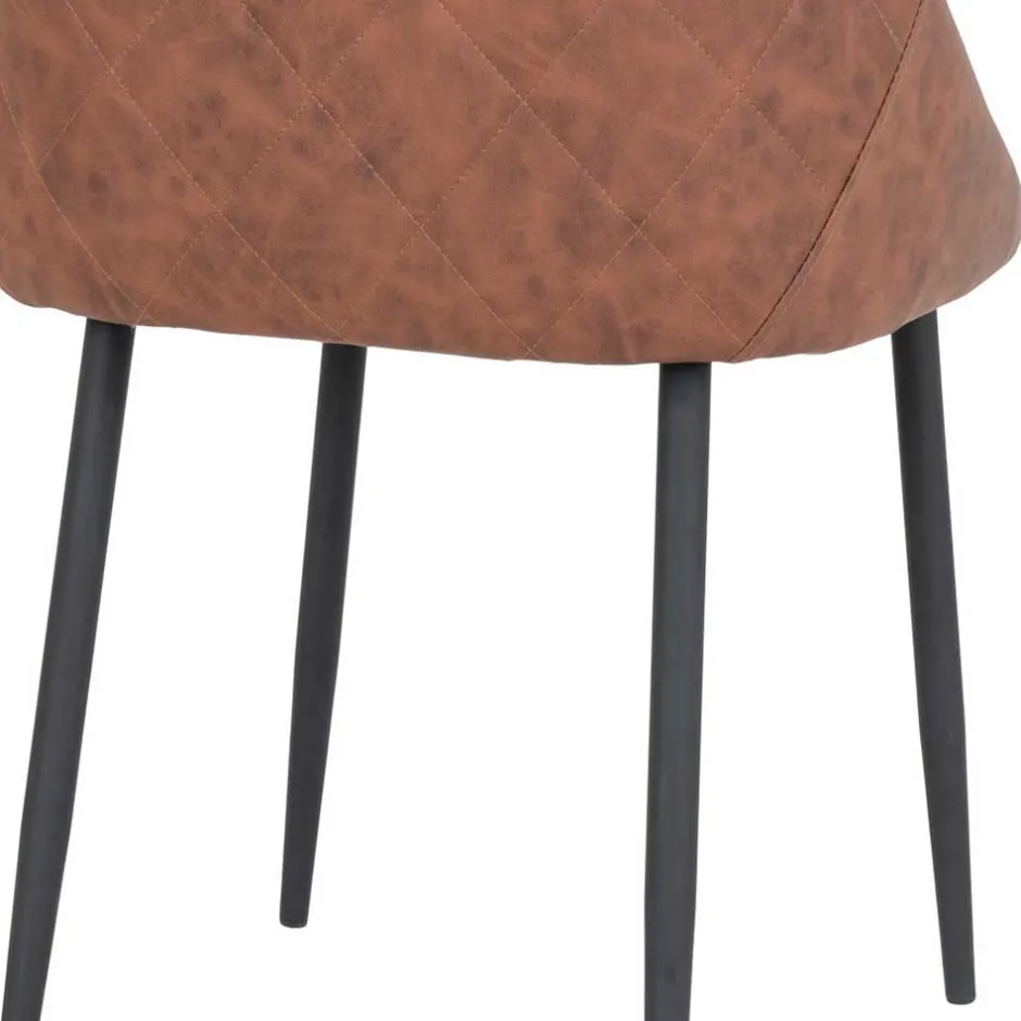 Wohnen Esszimmergruppe in Braun & Schwarz - Pigaro (siebenteilig)