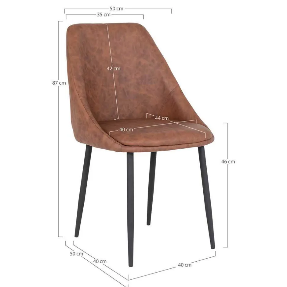 Wohnen Esszimmergruppe in Braun & Schwarz - Pigaro (siebenteilig)