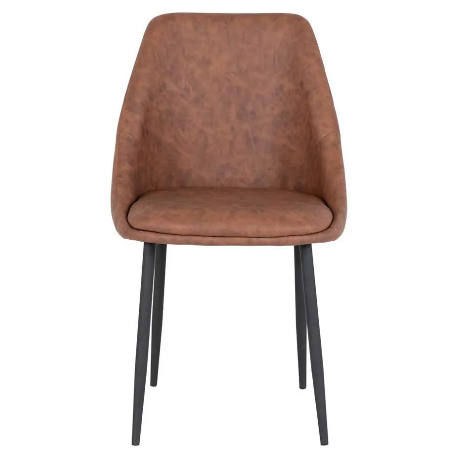 Wohnen Esszimmergruppe in Braun & Schwarz - Pigaro (siebenteilig)