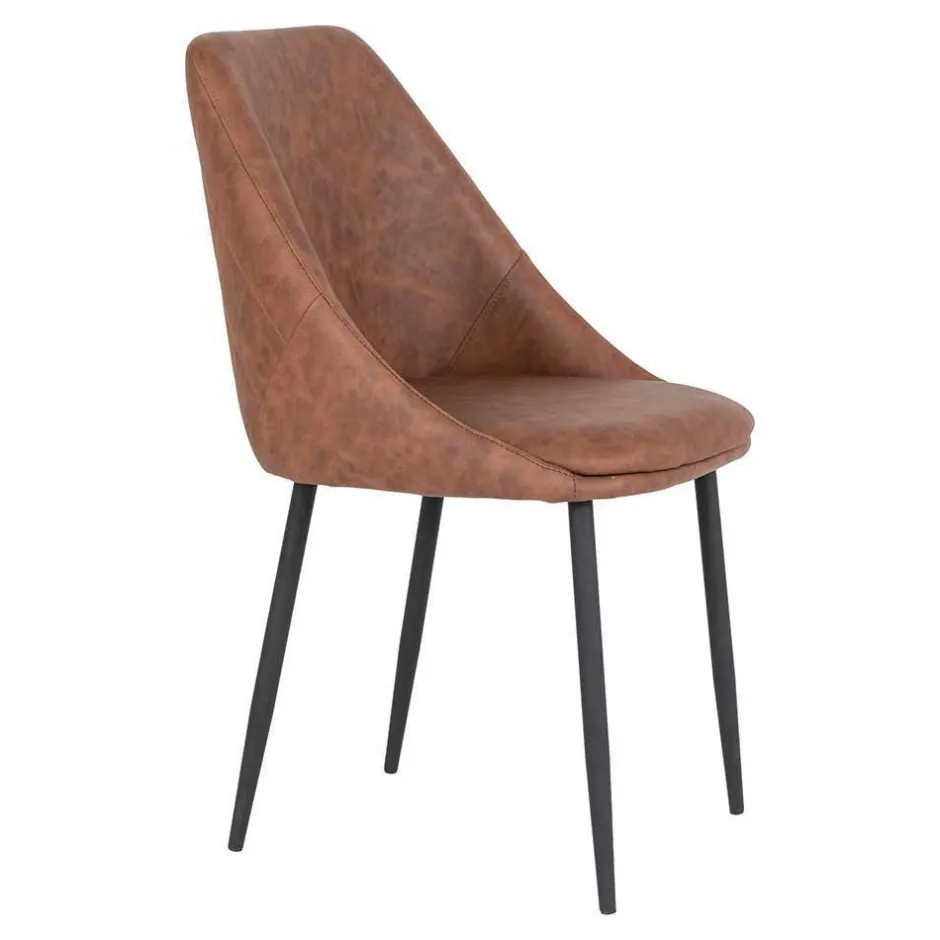 Wohnen Esszimmergruppe in Braun & Schwarz - Pigaro (siebenteilig)