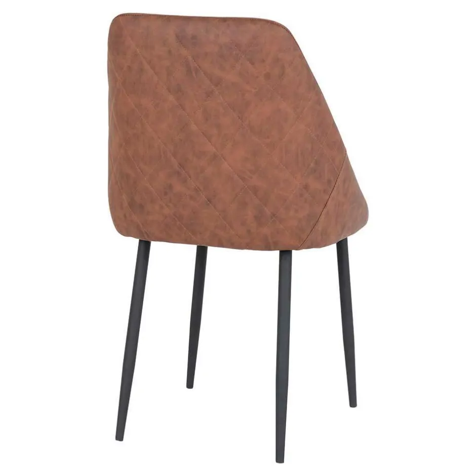 Wohnen Esszimmergruppe in Braun & Schwarz - Pigaro (siebenteilig)