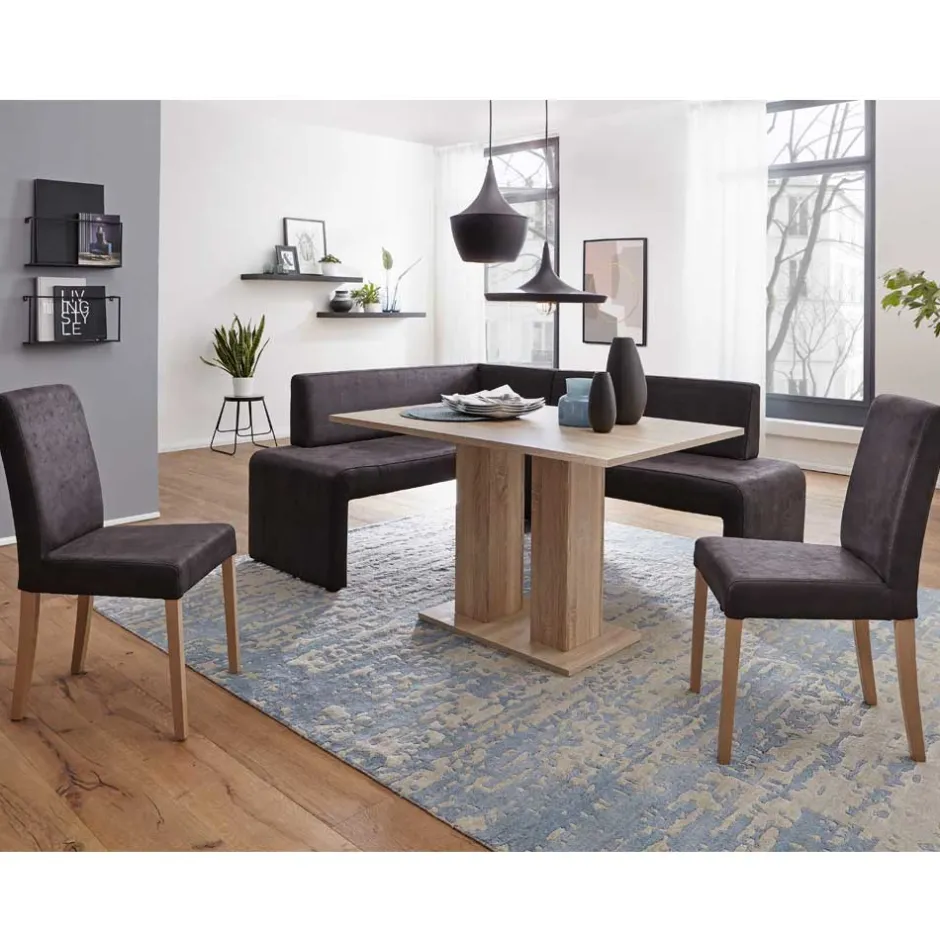 Wohnen Esszimmergruppe inklusive Eckbank - Daricca (vierteilig)