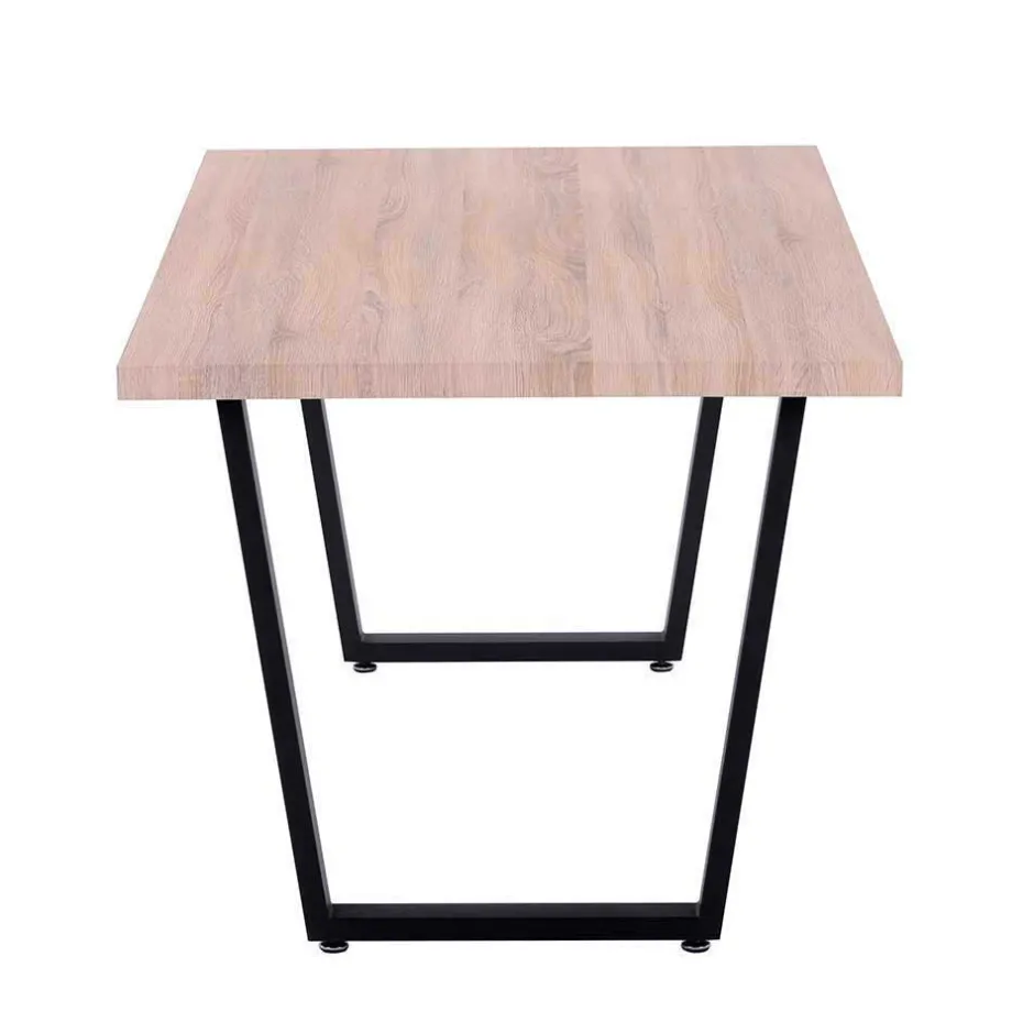 Wohnen Esszimmergruppe mit Microfaser-Stühlen - Dascalo (fünfteilig)