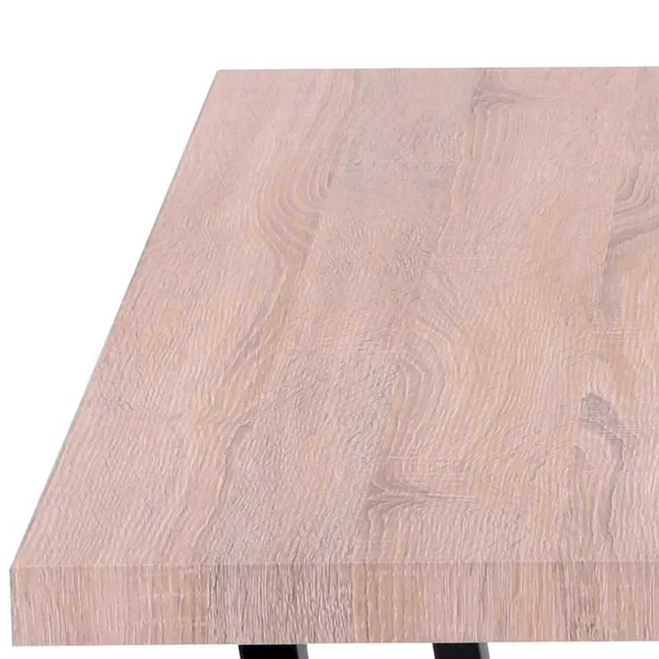 Wohnen Esszimmergruppe mit Microfaser-Stühlen - Dascalo (fünfteilig)