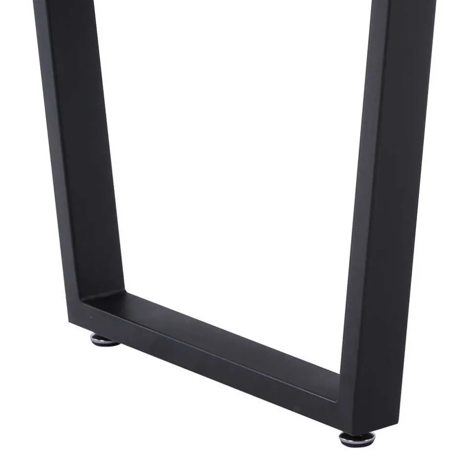 Wohnen Esszimmergruppe mit Microfaser-Stühlen - Dascalo (fünfteilig)