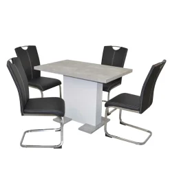 Esszimmerkombination mit Säulentisch - Bahirah (fünfteilig)^Wohnen New