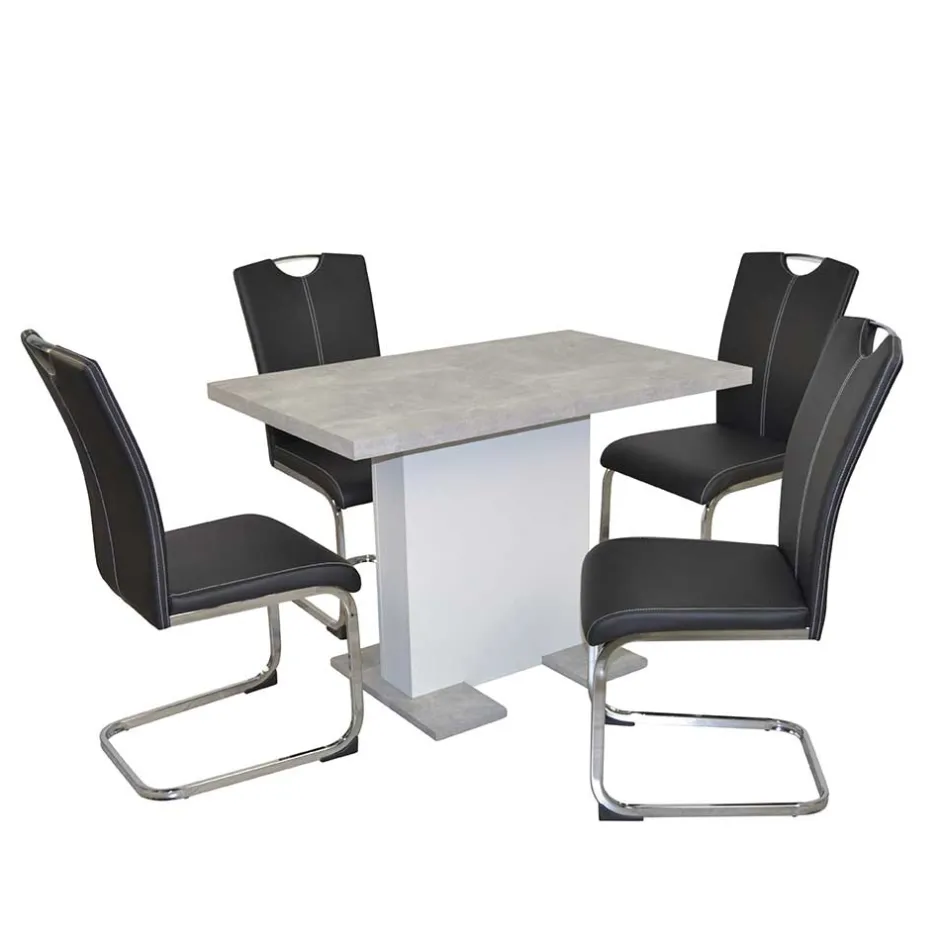 Esszimmerkombination mit Säulentisch - Bahirah (fünfteilig)^Wohnen New