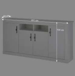 Esszimmerschränke in weißer Holzoptik Pinie - Liancos (zweiteilig)^Wohnen Hot