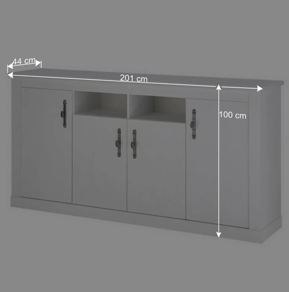 Esszimmerschränke in weißer Holzoptik Pinie - Liancos (zweiteilig)^Wohnen Hot