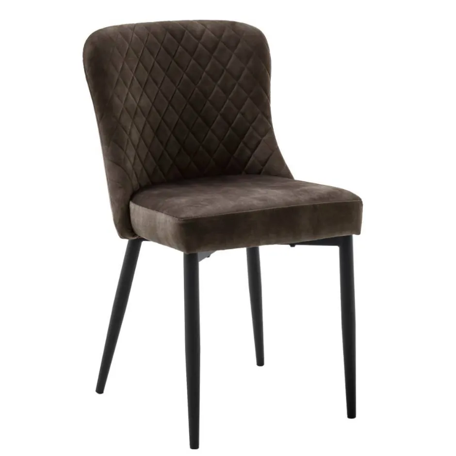 Wohnen Esszimmerstühle in Anthrazit - Liva (4er Set)