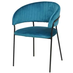 Wohnen Esszimmerstühle in Türkis & Schwarz - Vakuum