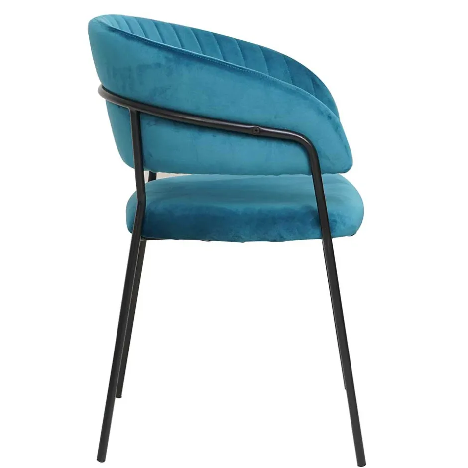 Wohnen Esszimmerstühle in Türkis & Schwarz - Vakuum