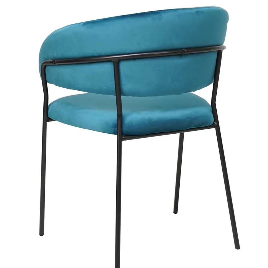 Wohnen Esszimmerstühle in Türkis & Schwarz - Vakuum