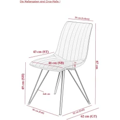 Esszimmerstuhl in Beigegrau - Beveric (Set)^Wohnen Online