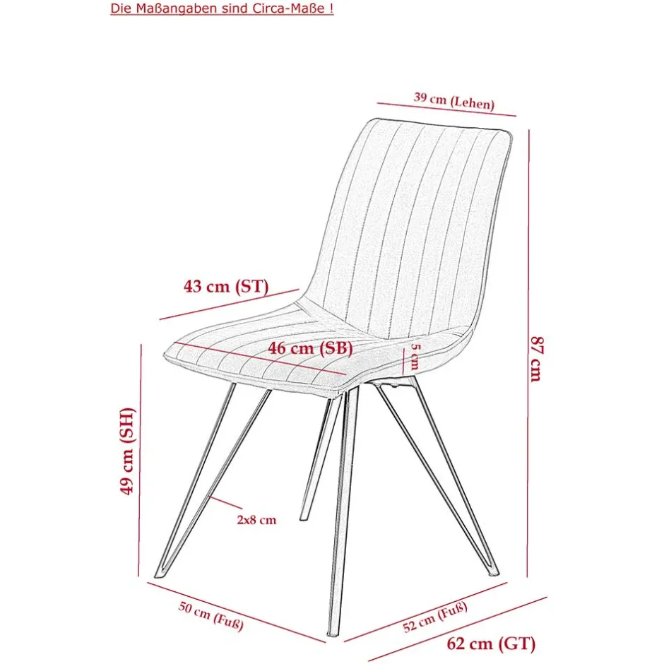 Esszimmerstuhl in Beigegrau - Beveric (Set)^Wohnen Online