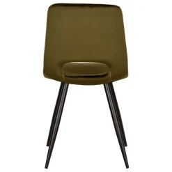 Esszimmerstuhl in Oliv Grün Samtbezug - Tryndidad (2er Set)^Wohnen New