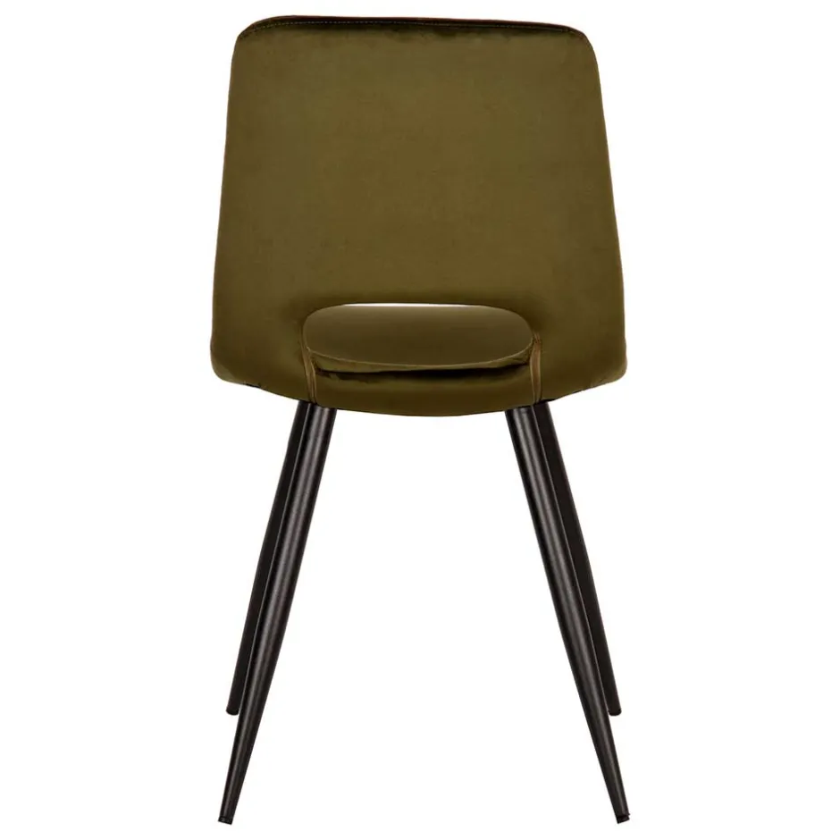 Esszimmerstuhl in Oliv Grün Samtbezug - Tryndidad (2er Set)^Wohnen New