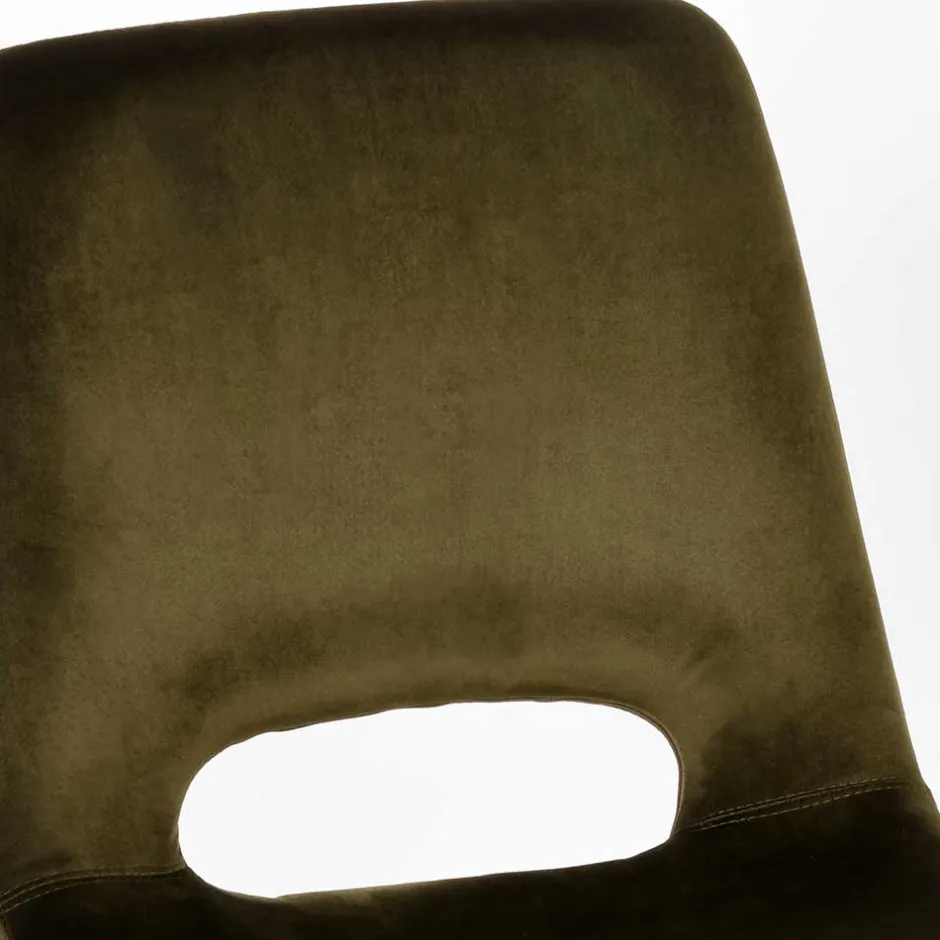 Esszimmerstuhl in Oliv Grün Samtbezug - Tryndidad (2er Set)^Wohnen New