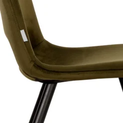 Esszimmerstuhl in Oliv Grün Samtbezug - Tryndidad (2er Set)^Wohnen New