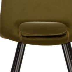 Esszimmerstuhl in Oliv Grün Samtbezug - Tryndidad (2er Set)^Wohnen New