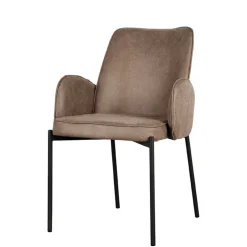 Esszimmerstuhl in Taupe Microfaser - Ordinia (2er Set)^Wohnen Clearance