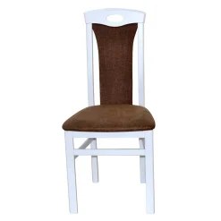 Wohnen Esszimmerstuhl in Weiß & Braun - Bacanova (2er Set)