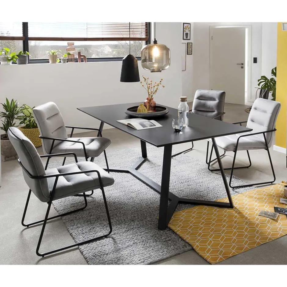 Wohnen Esszimmertisch & Stühle Kombi - Faustro (fünfteilig)