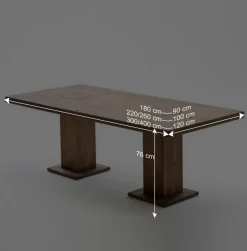 Wohnen Esszimmertisch Apula aus Eiche Massivholz