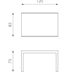 Esszimmertisch in Grau Florian ausziehbar von 120cm auf 350cm^Wohnen Best