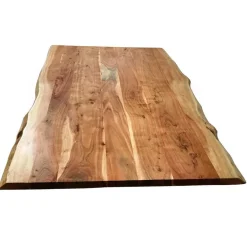 Esszimmertisch mit Live Edge Holzplatte Akazie - Cerado^Wohnen