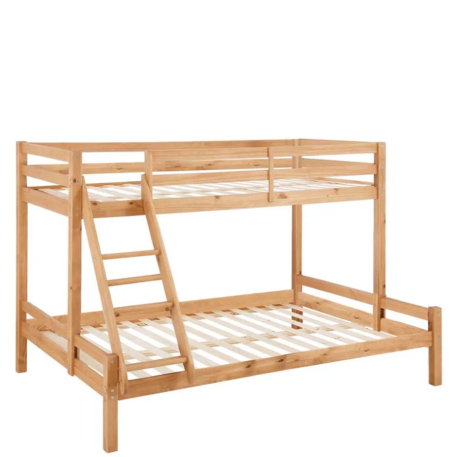 Kinder Wohnen Etagenbett mit breitem Bett unten aus Kiefer - Inverness
