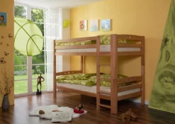 Kinder Wohnen Etagenbett Paddy in Buche Massivholz