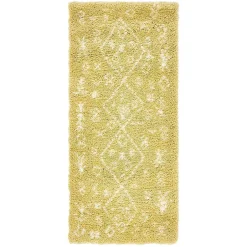 Wohnen Ethno Läufer oder Teppich in Gelb & Creme - Kareta