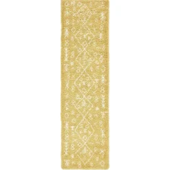 Wohnen Ethno Läufer oder Teppich in Gelb & Creme - Kareta