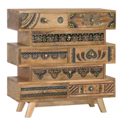 Ethno Style Design-Kommode handbemalt - Azua^Wohnen Best