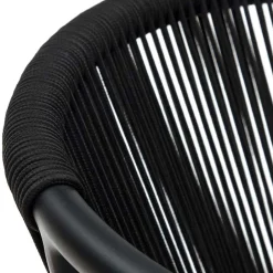 Wohnen Extravagante Gartenstühle in Schwarz - Onna (4er Set)