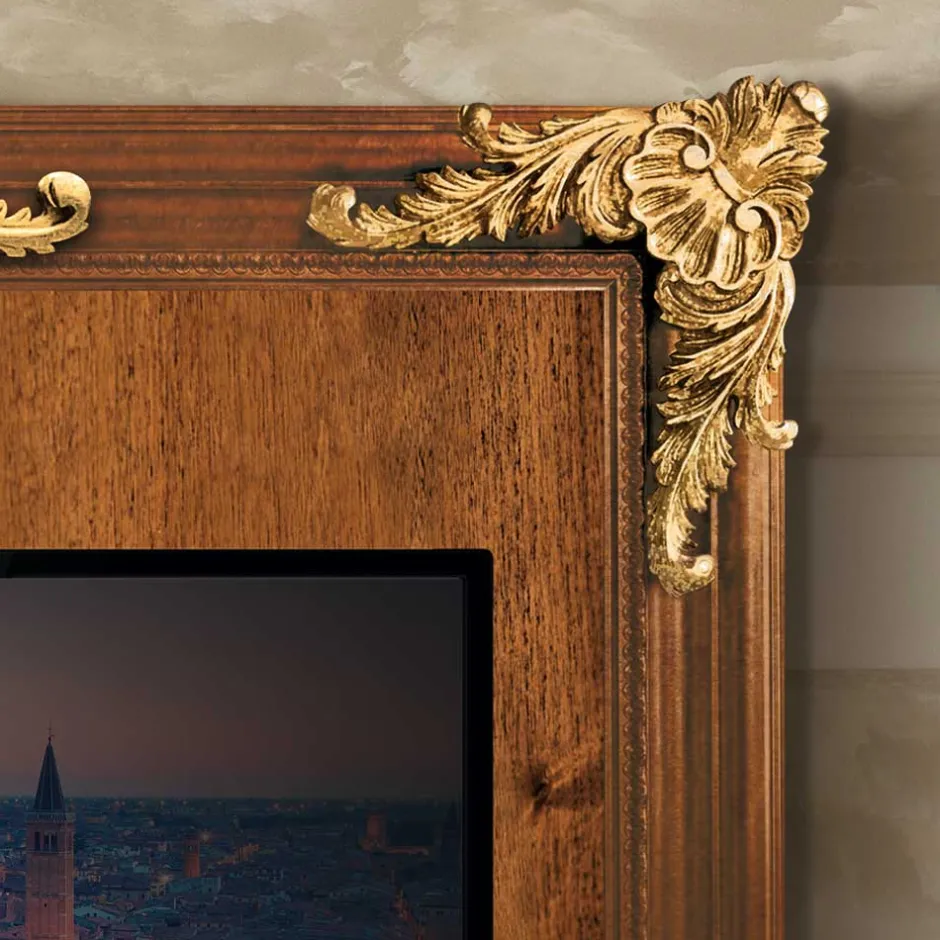 Wohnen Extravagante TV Anbauwand Möbelset - Carlenna (vierteilig)