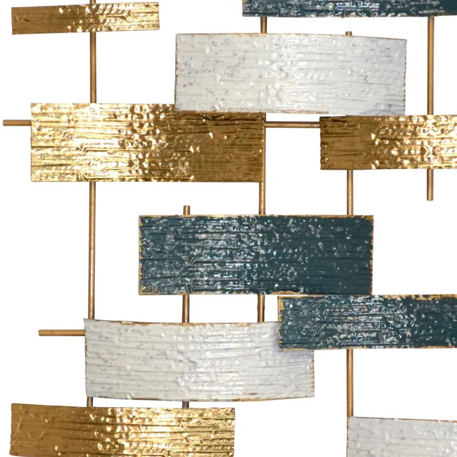 Extravagante Wanddekoration in Blau Creme Gold - Epos^Wohnen Best