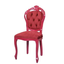 Extravaganter Barockdesign Polsterstuhl in Rot - Dregona^Wohnen Best