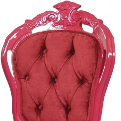 Extravaganter Barockdesign Polsterstuhl in Rot - Dregona^Wohnen Best