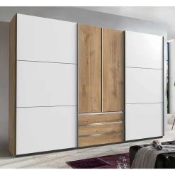 Wohnen Extravaganter Schlafzimmerschrank zweifarbig - Stufania